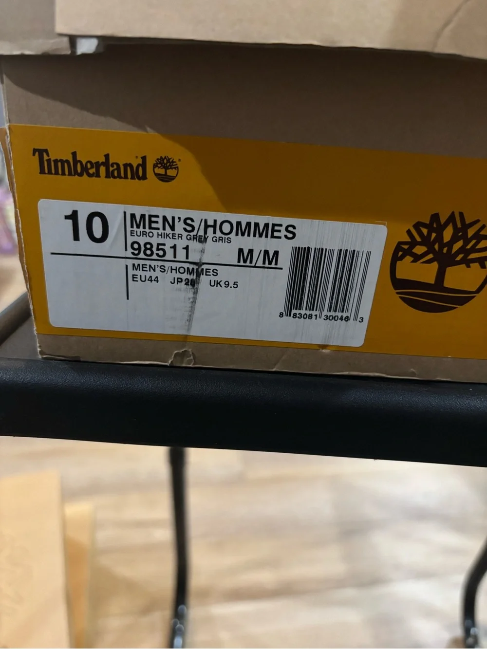 Timberland Men's Gray Euro Hiker Lace-Up Waterproof Hiking Boots